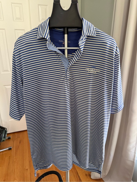Fairway & Greene Other - Fairway & Greene Dromoland Castle Blue Striped Golf Pullover XL Performance